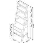 Fuurn SF3706 Milia Ladder Tall 置物櫃 (天然櫻桃色)